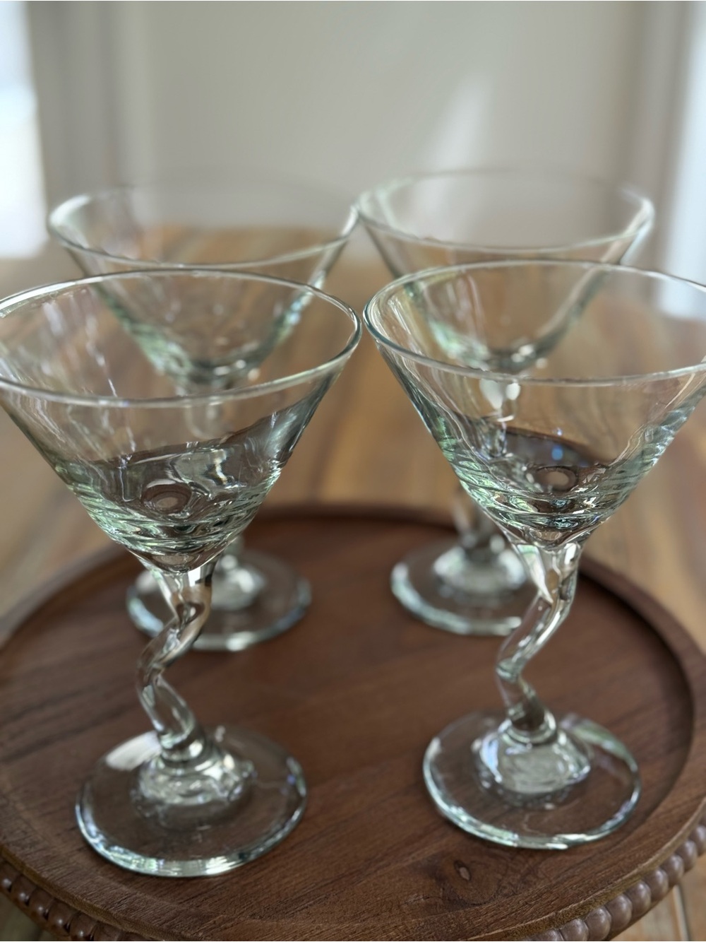 Libbey Z Stem Cocktail Martini Glasses Set of Four